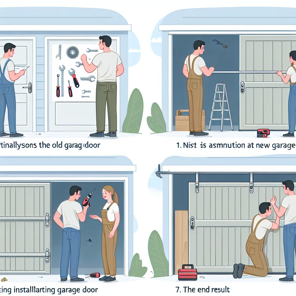 garage door replacement step-by-step process